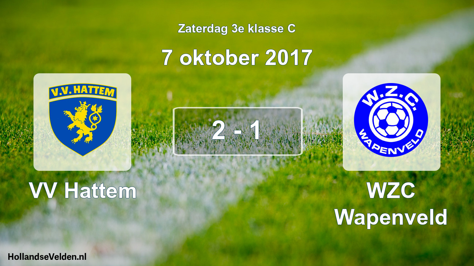 Total number of matches played: VV Hattem - WZC Wapenveld 2 - 1 (7 October 2017)