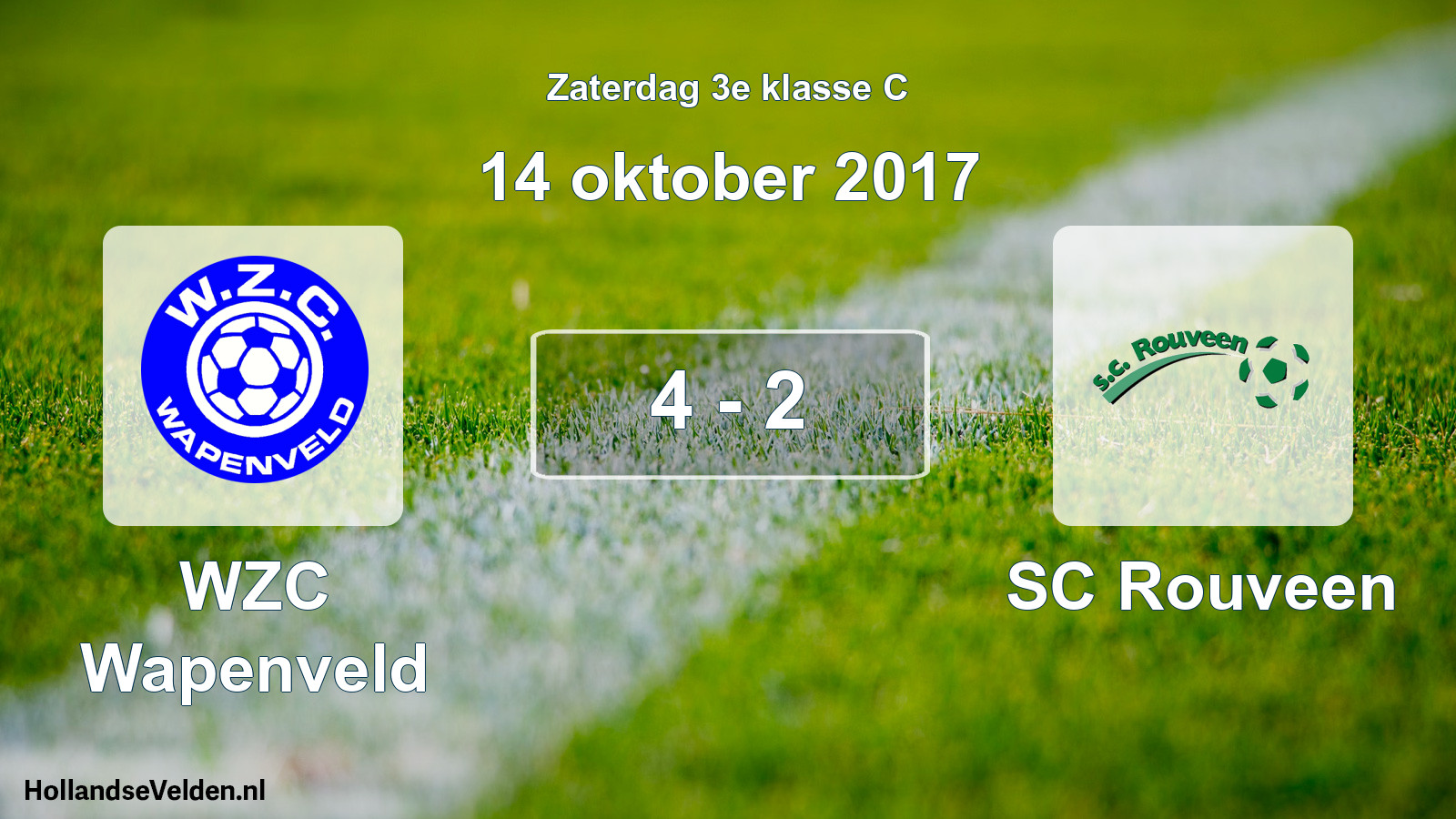Total number of matches played: WZC Wapenveld - SC Rouveen 4 - 2 (14 October 2017)