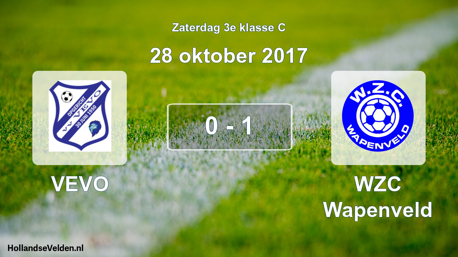 Total number of matches played: VEVO - WZC Wapenveld 0 - 1 (28 October 2017)