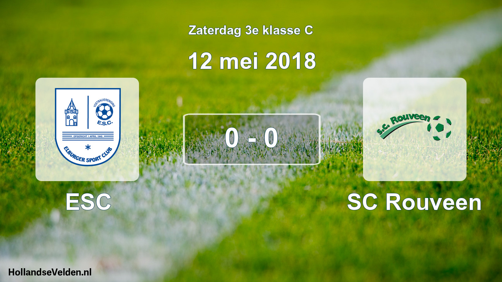 Total number of matches played: ESC - SC Rouveen 0 - 0 (12 May 2018)