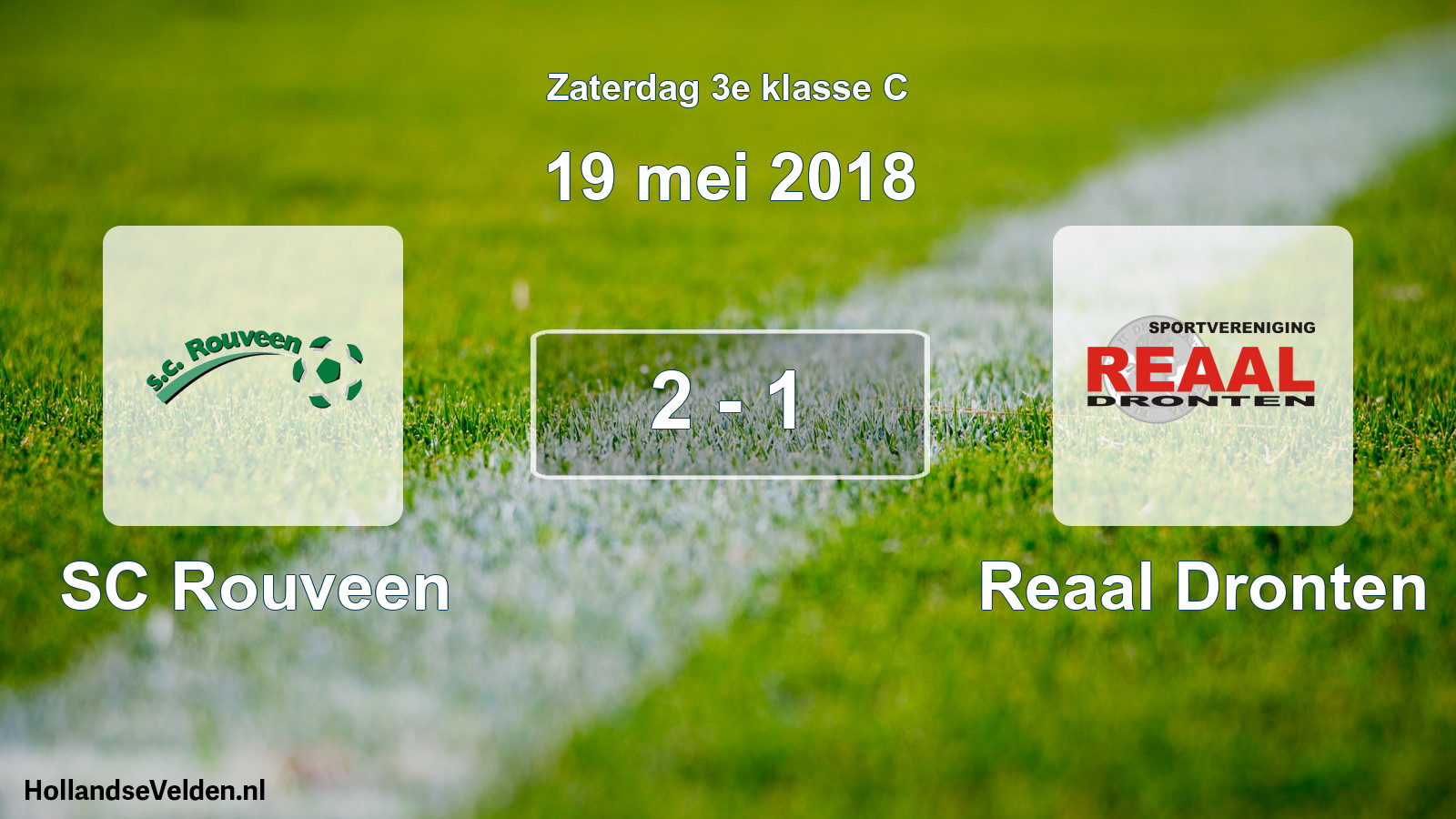 Total number of matches played: SC Rouveen - Reaal Dronten 2 - 1 (19 May 2018)