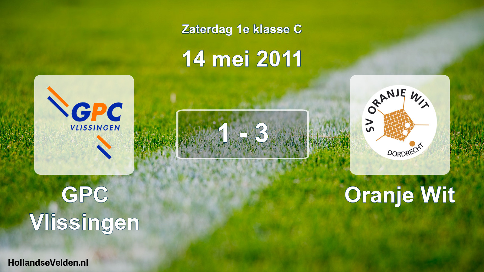 Total number of matches played: GPC Vlissingen - Oranje Wit 1 - 3 (14 May 2011)
