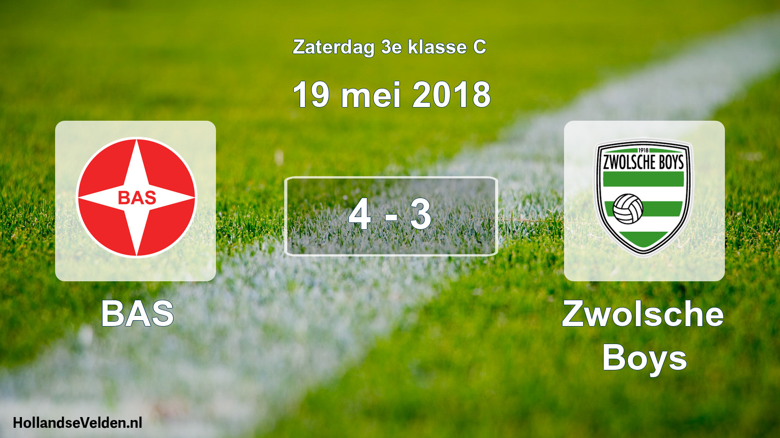 Total number of matches played: BAS - Zwolsche Boys 4 - 3 (19 May 2018)