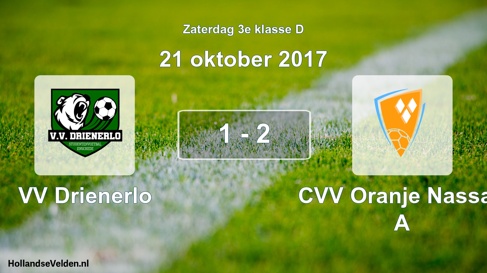 Total number of matches played: VV Drienerlo - CVV Oranje Nassau A 1 - 2 (21 October 2017)