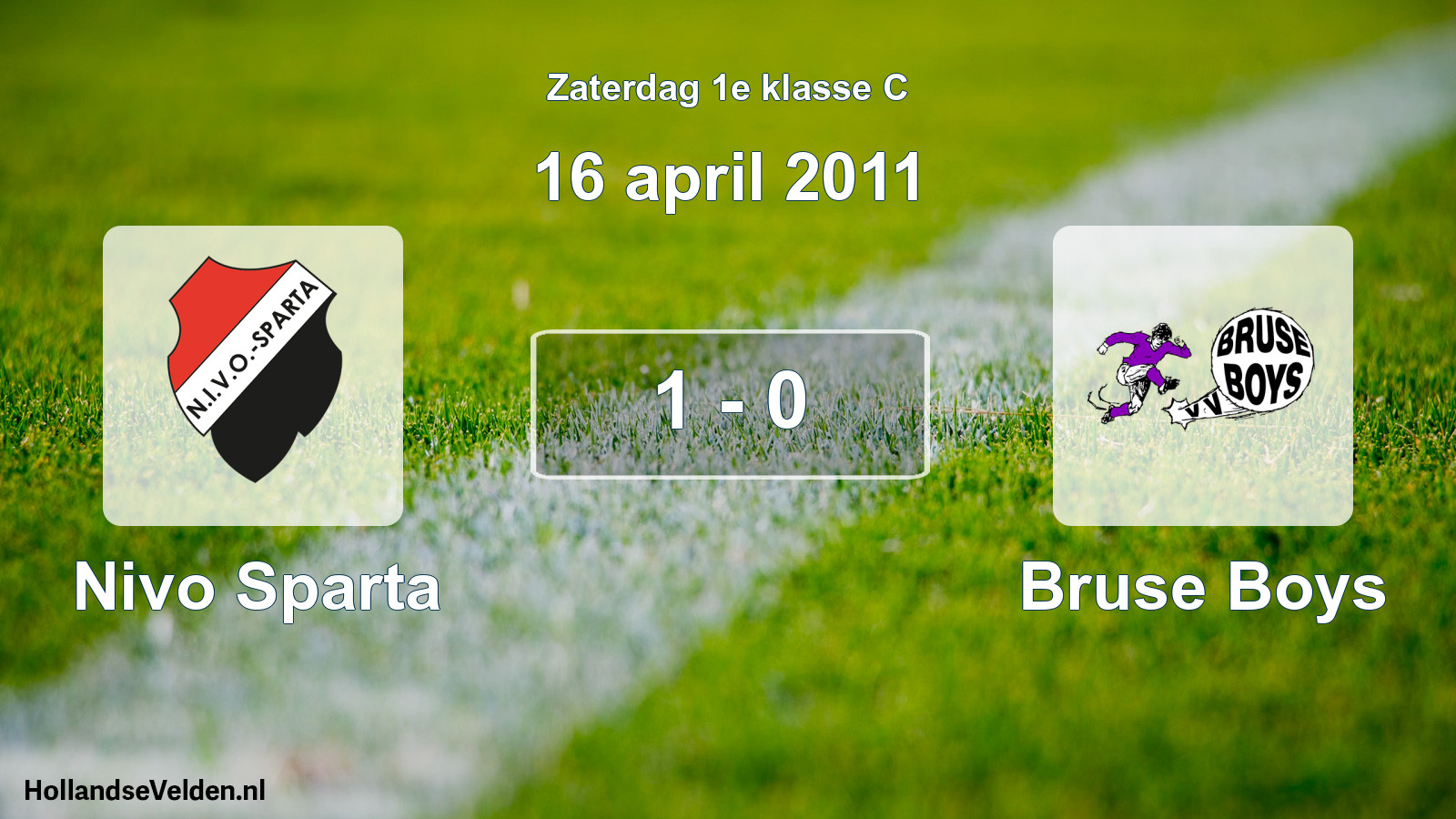 Total number of matches played: Nivo Sparta - Bruse Boys 1 - 0 (16 April 2011)