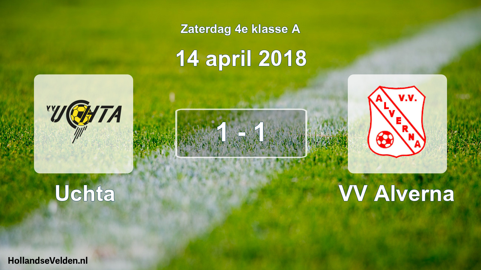 Total number of matches played: Uchta - VV Alverna 1 - 1 (14 April 2018)