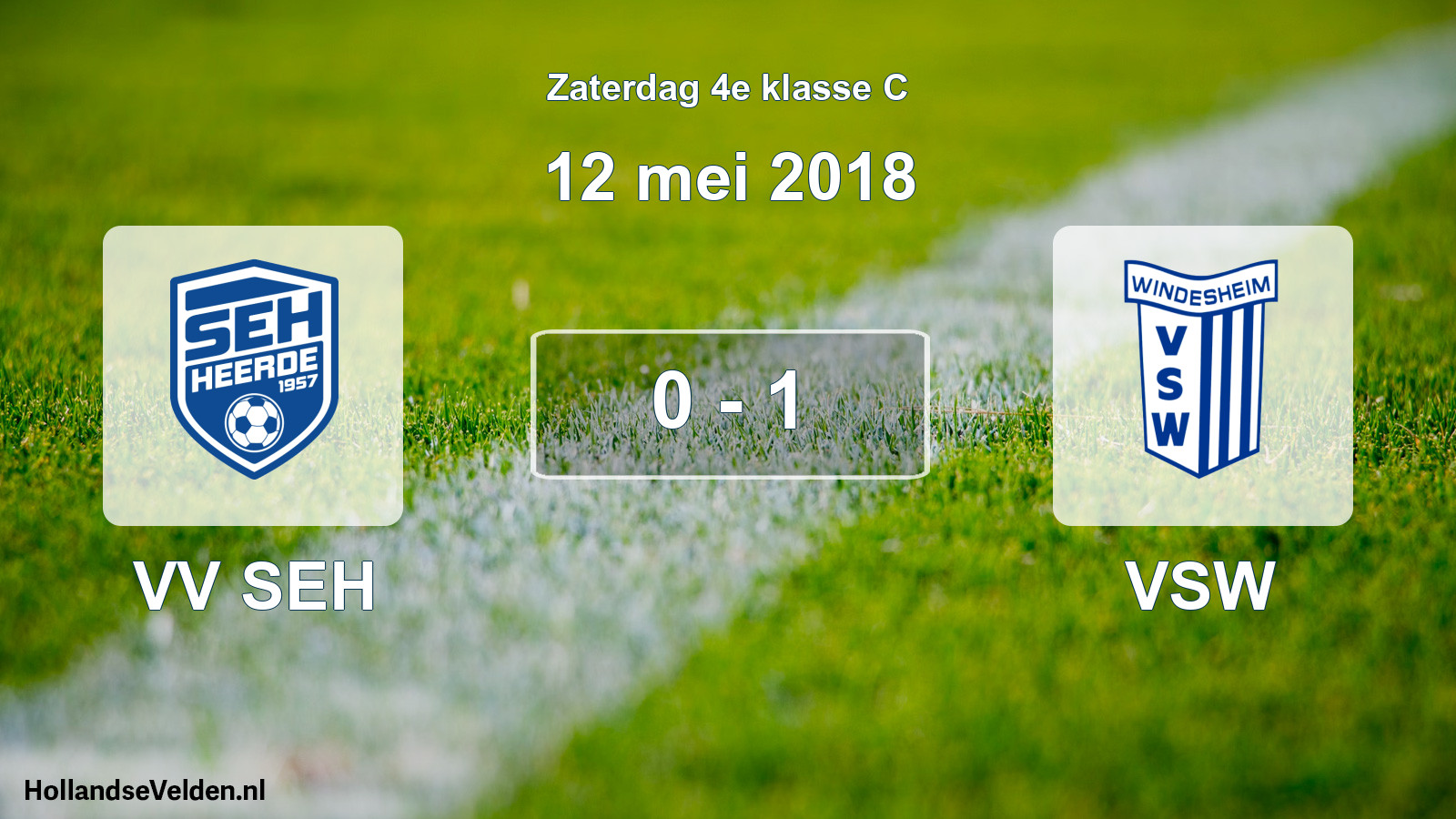 Total number of matches played: VV SEH - VSW 0 - 1 (12 May 2018)