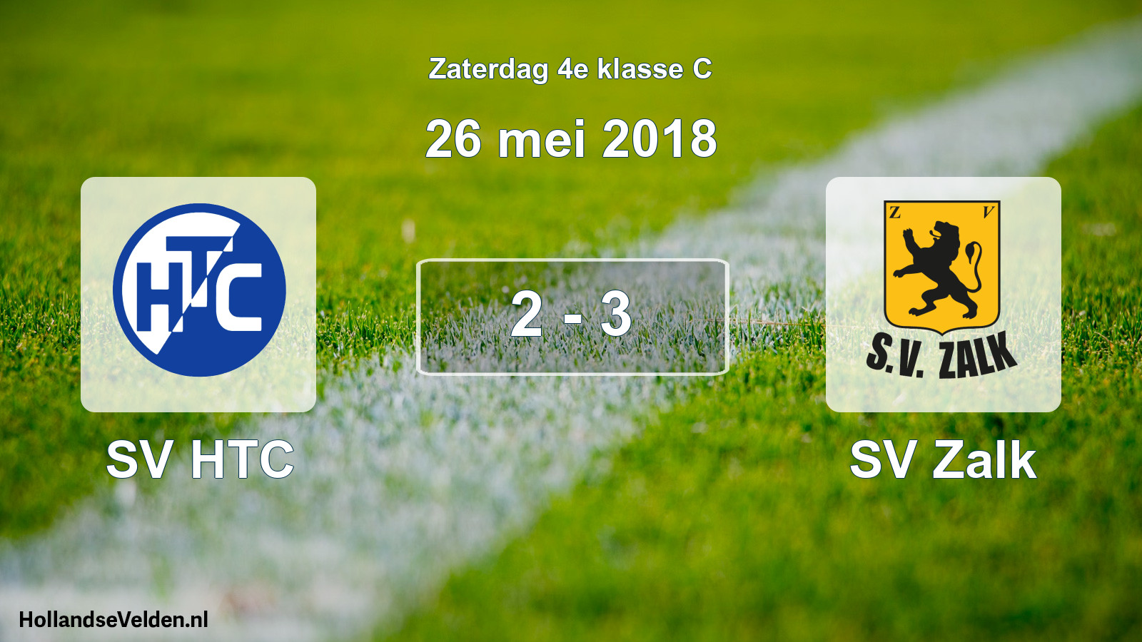 Total number of matches played: SV HTC - SV Zalk 2 - 3 (26 May 2018)