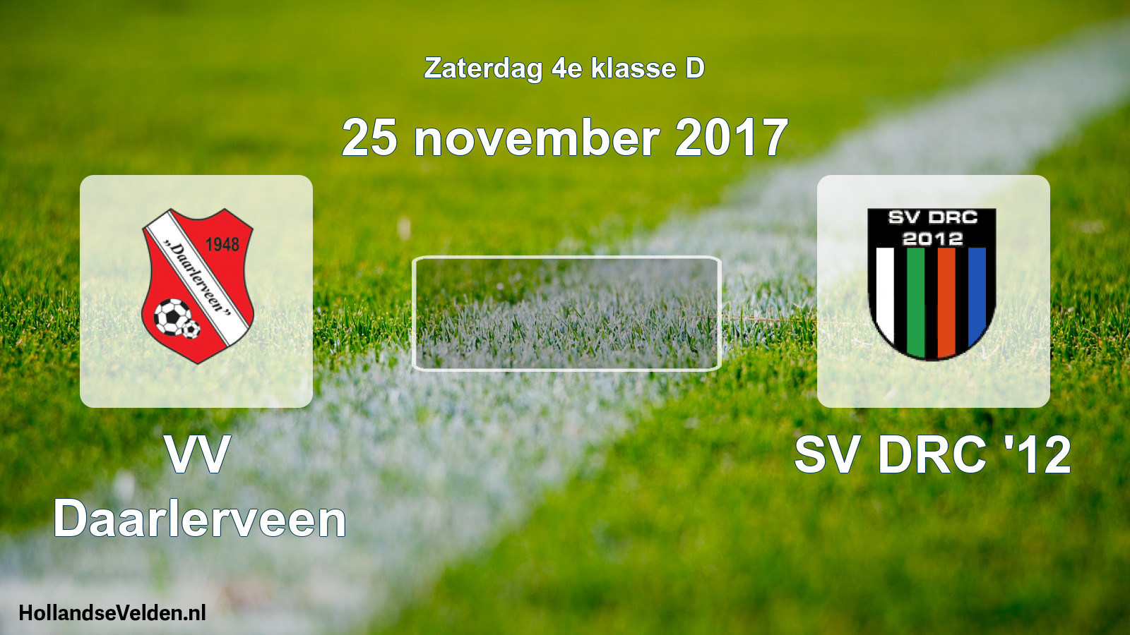 Scheduled Match: VV Daarlerveen - SV DRC '12 (25 November 2017)