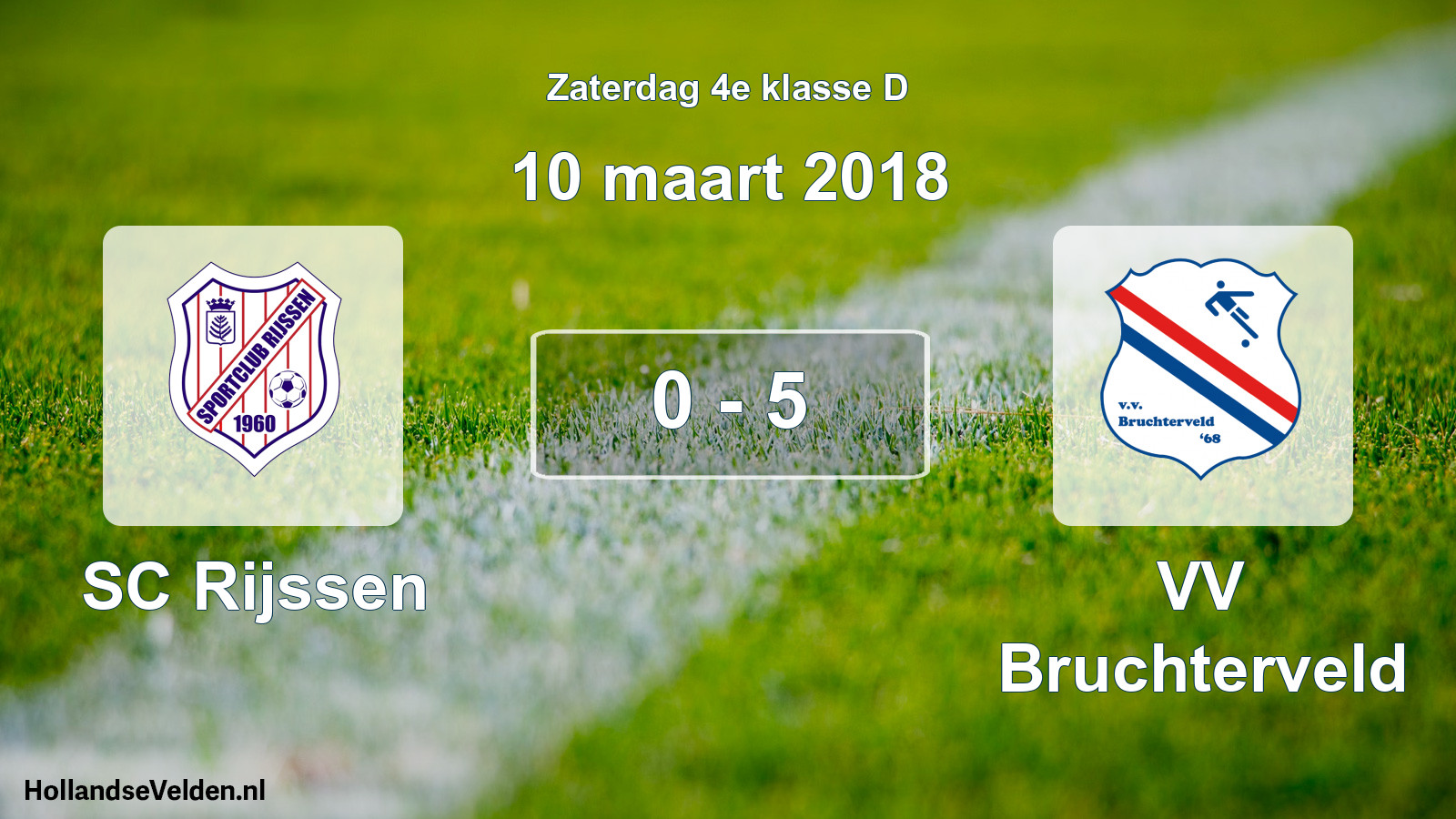 Total number of matches played: SC Rijssen - VV Bruchterveld 0 - 5 (10 March 2018)