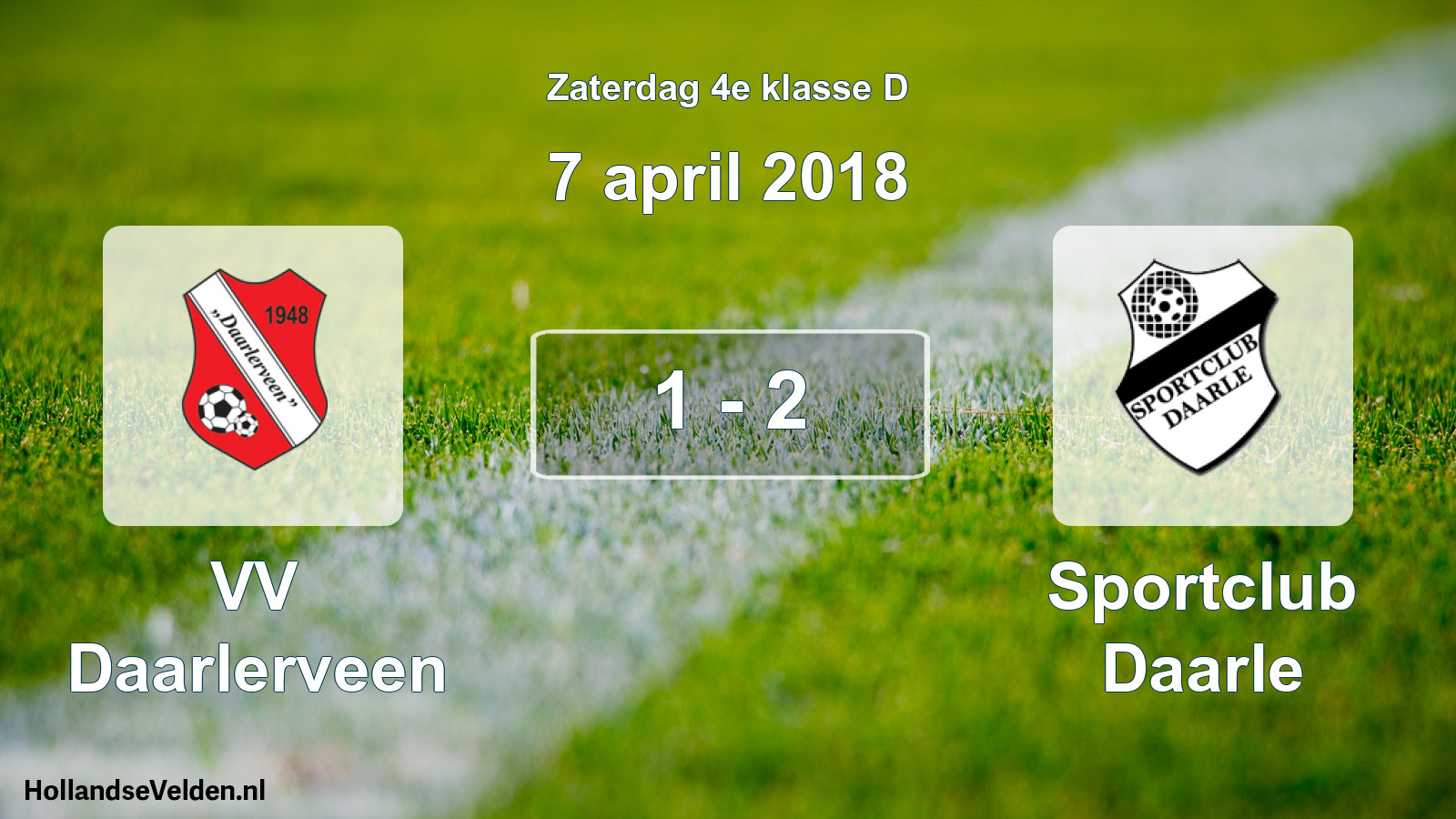 Total number of matches played: VV Daarlerveen - Sportclub Daarle 1 - 2 (7 April 2018)