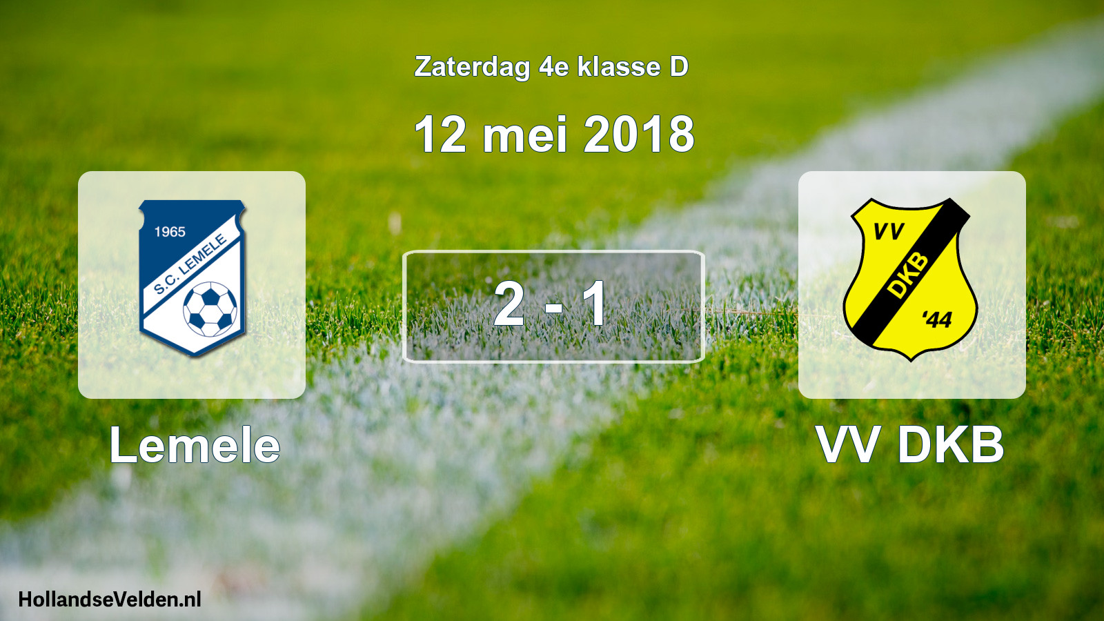 Total number of matches played: Lemele - VV DKB 2 - 1 (12 May 2018)