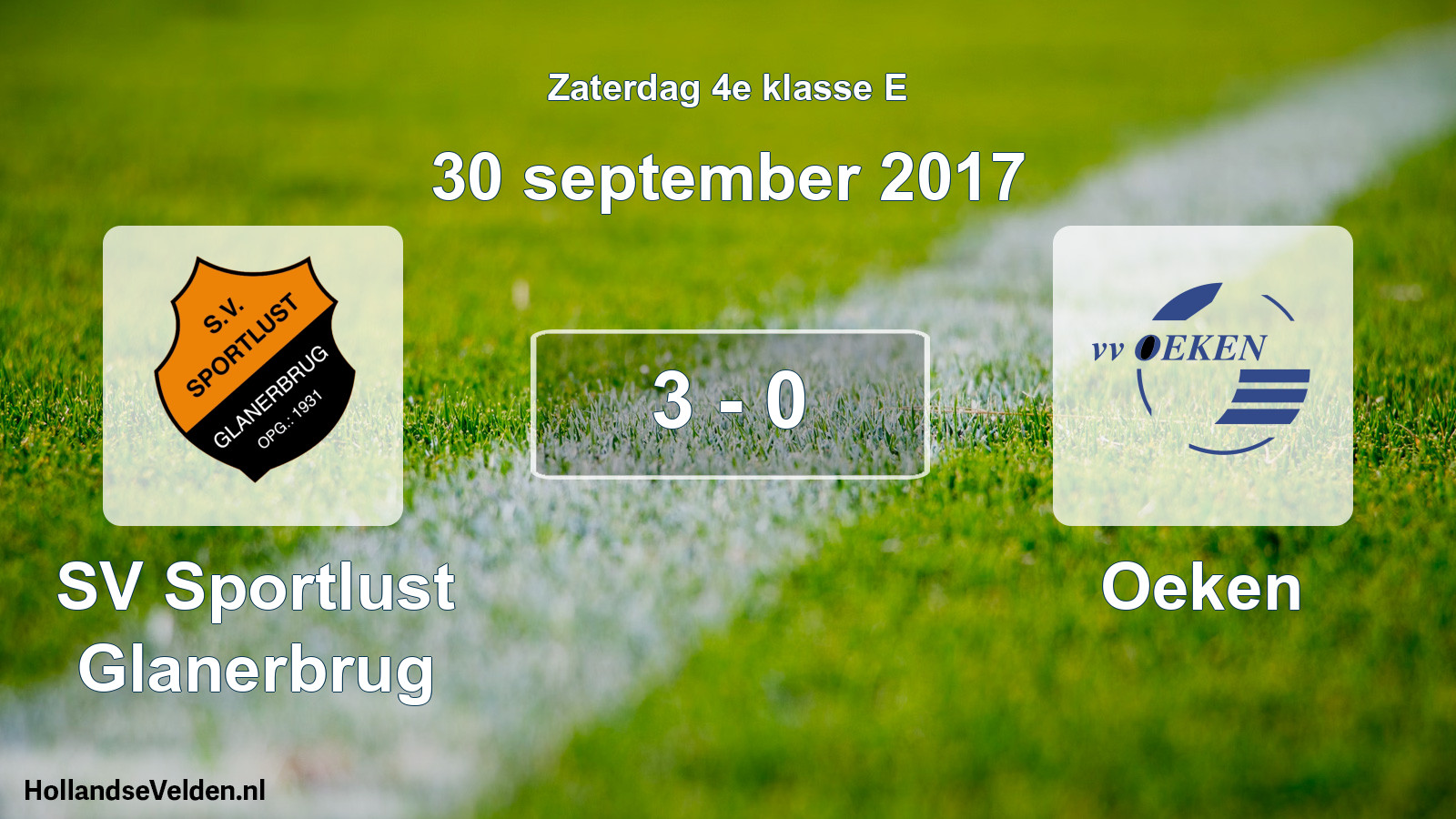 Total number of matches played: SV Sportlust Glanerbrug - Oeken 3 - 0 (30 September 2017)