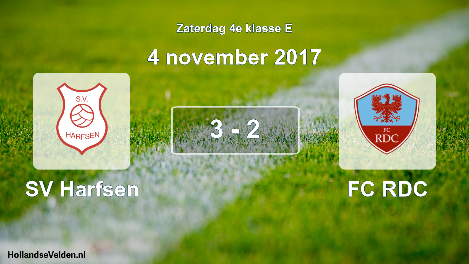 Total number of matches played: SV Harfsen - FC RDC 3 - 2 (4 November 2017)