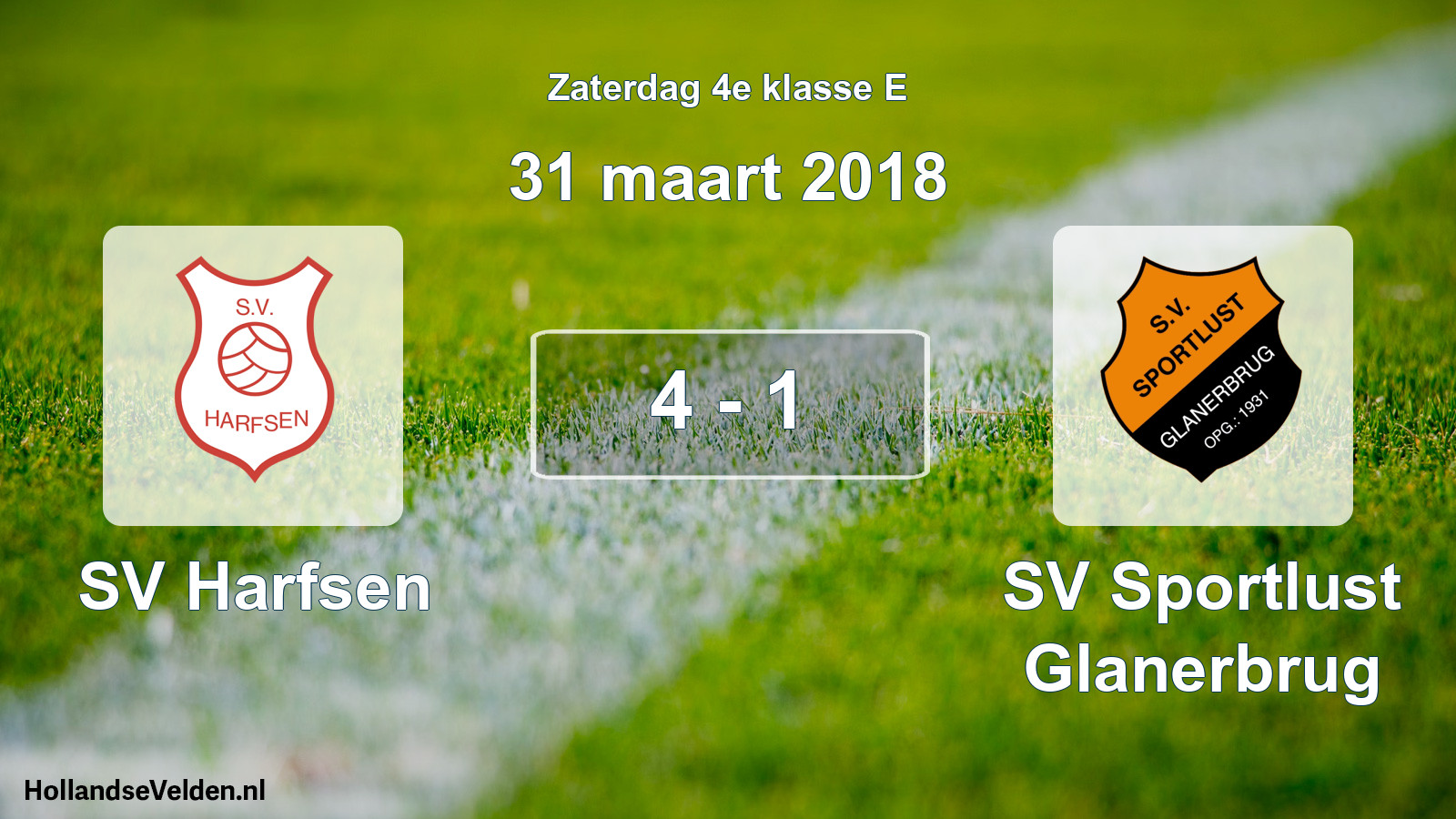 Total number of matches played: SV Harfsen - SV Sportlust Glanerbrug 4 - 1 (31 March 2018)