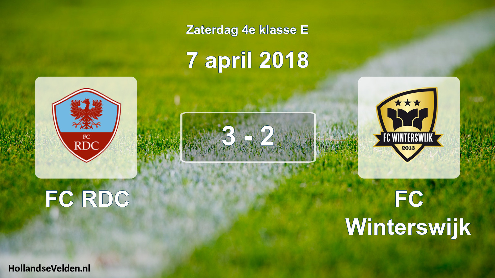 Total number of matches played: FC RDC - FC Winterswijk 3 - 2 (7 April 2018)