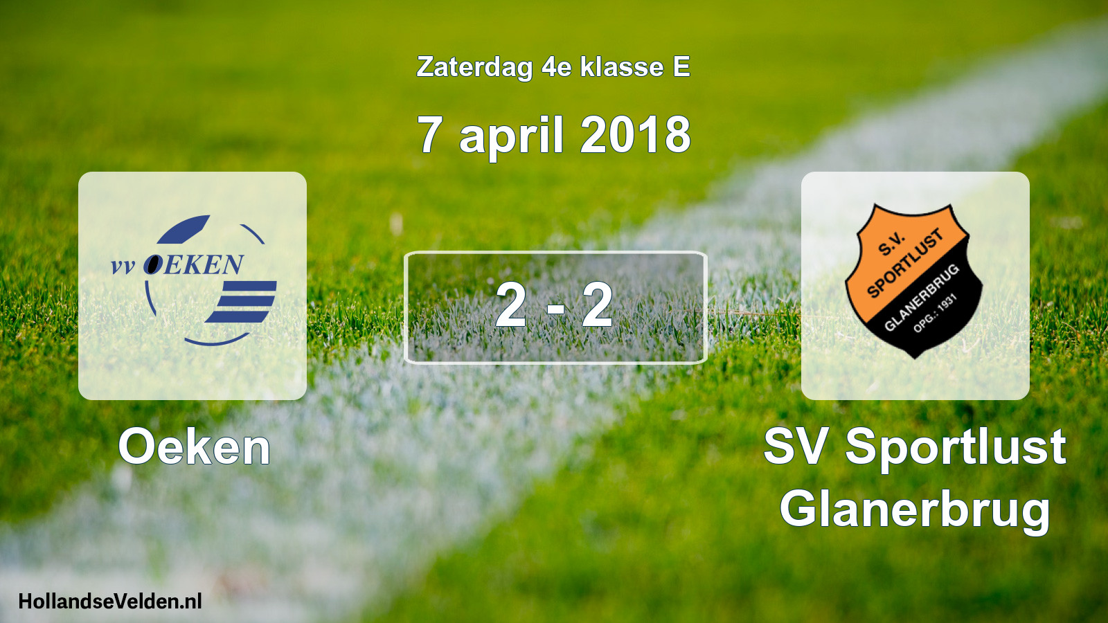 Total number of matches played: Oeken - SV Sportlust Glanerbrug 2 - 2 (7 April 2018)