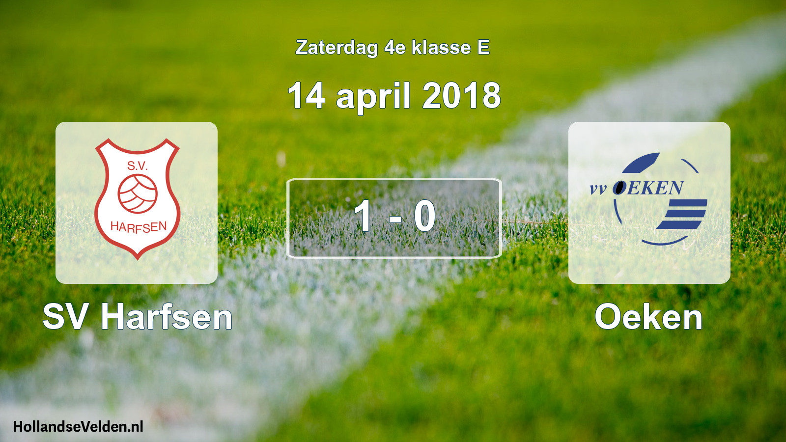 Total number of matches played: SV Harfsen - Oeken 1 - 0 (14 April 2018)