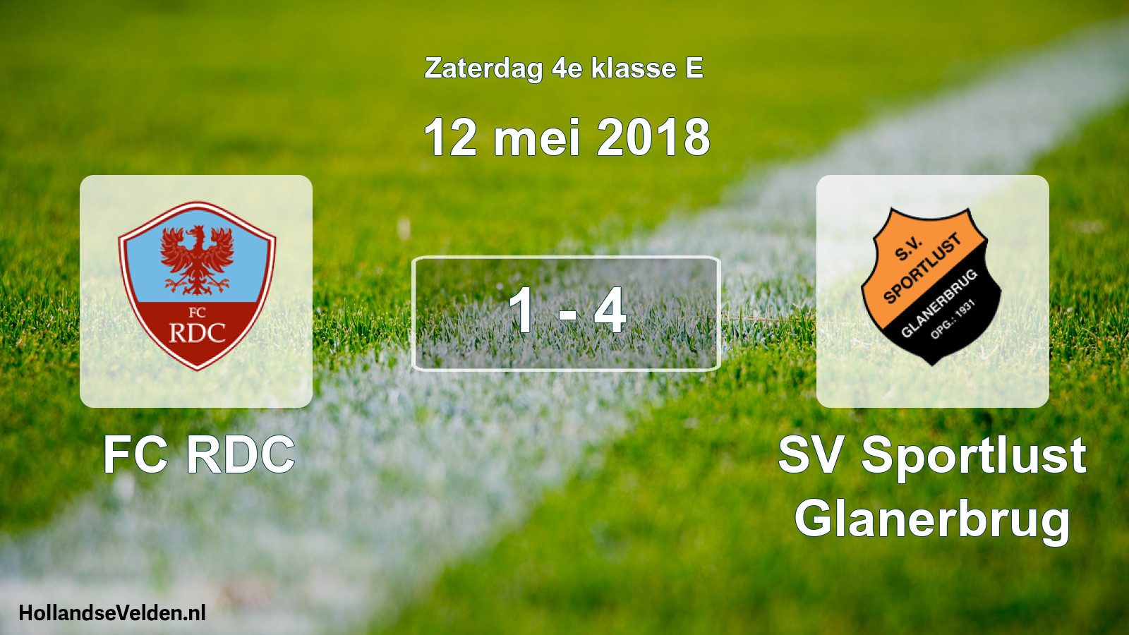 Total number of matches played: FC RDC - Sportlust Glanerbrug 1 - 4 (12 May 2018)