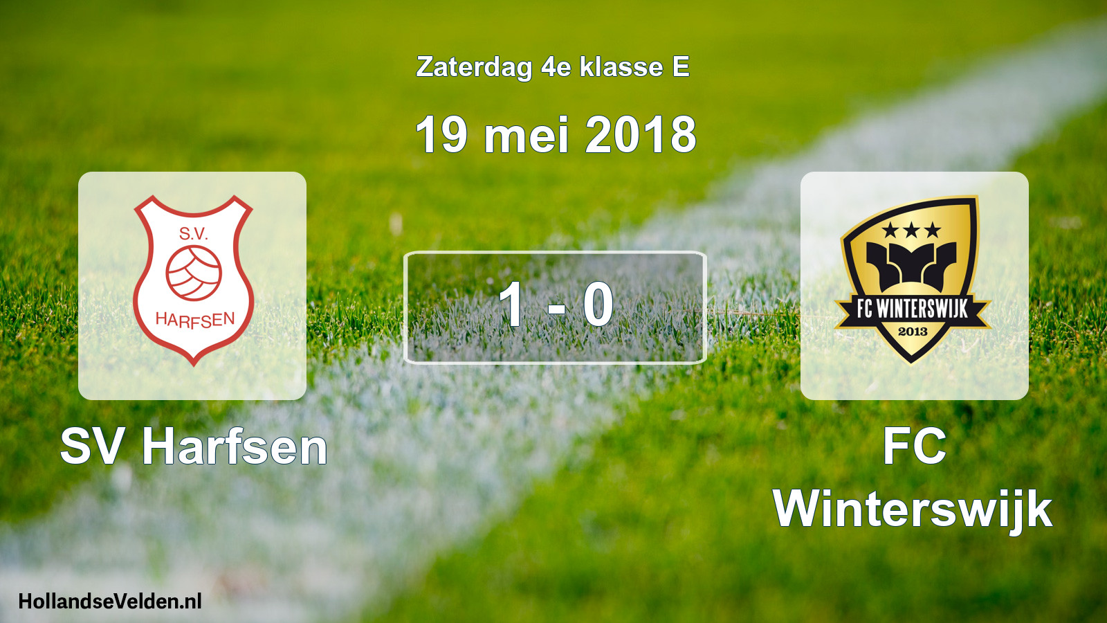Total number of matches played: SV Harfsen - FC Winterswijk 1 - 0 (19 May 2018)