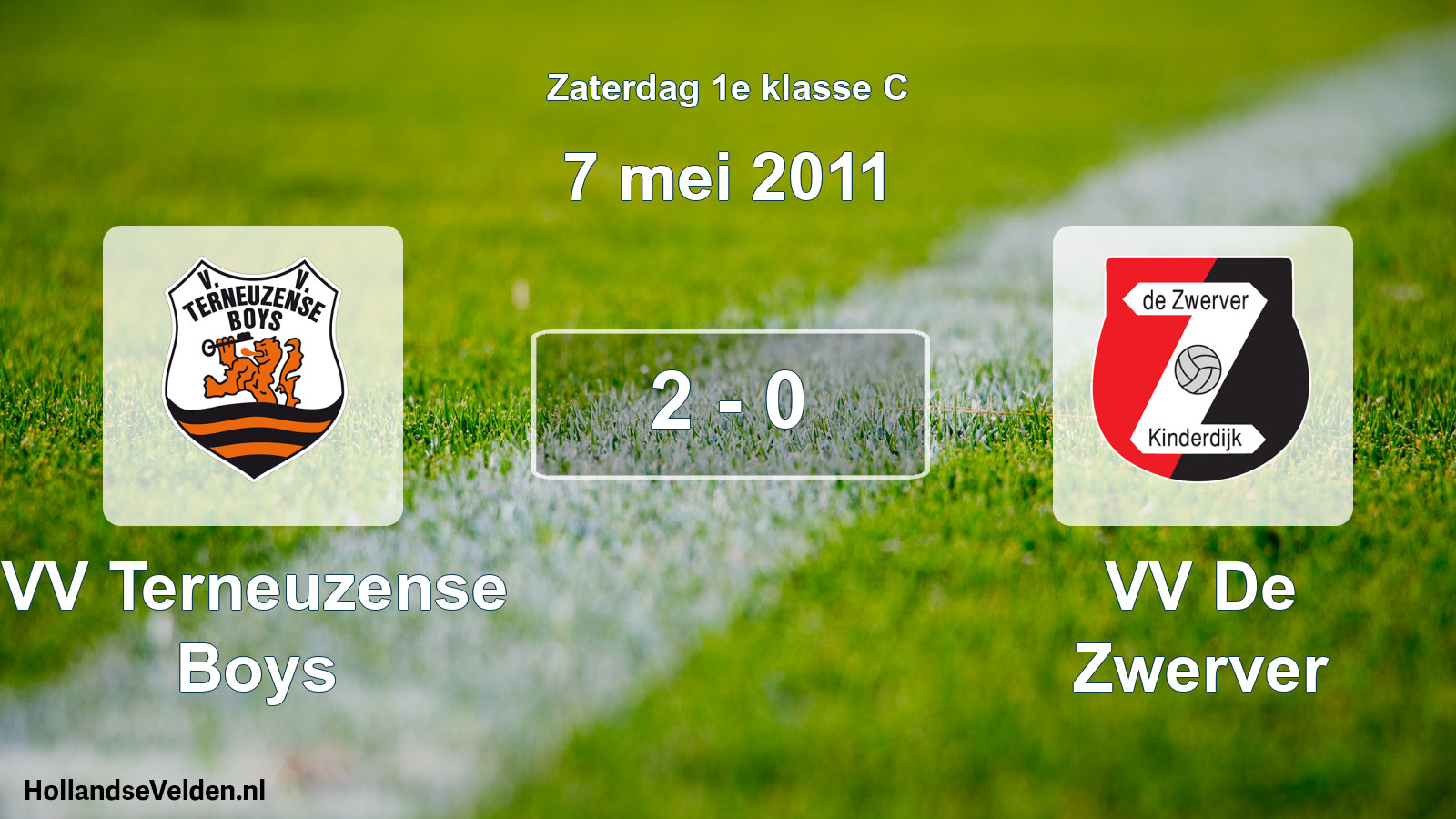 Total number of matches played: VV Terneuzense Boys - VV De Zwerver 2 - 0 (7 May 2011)