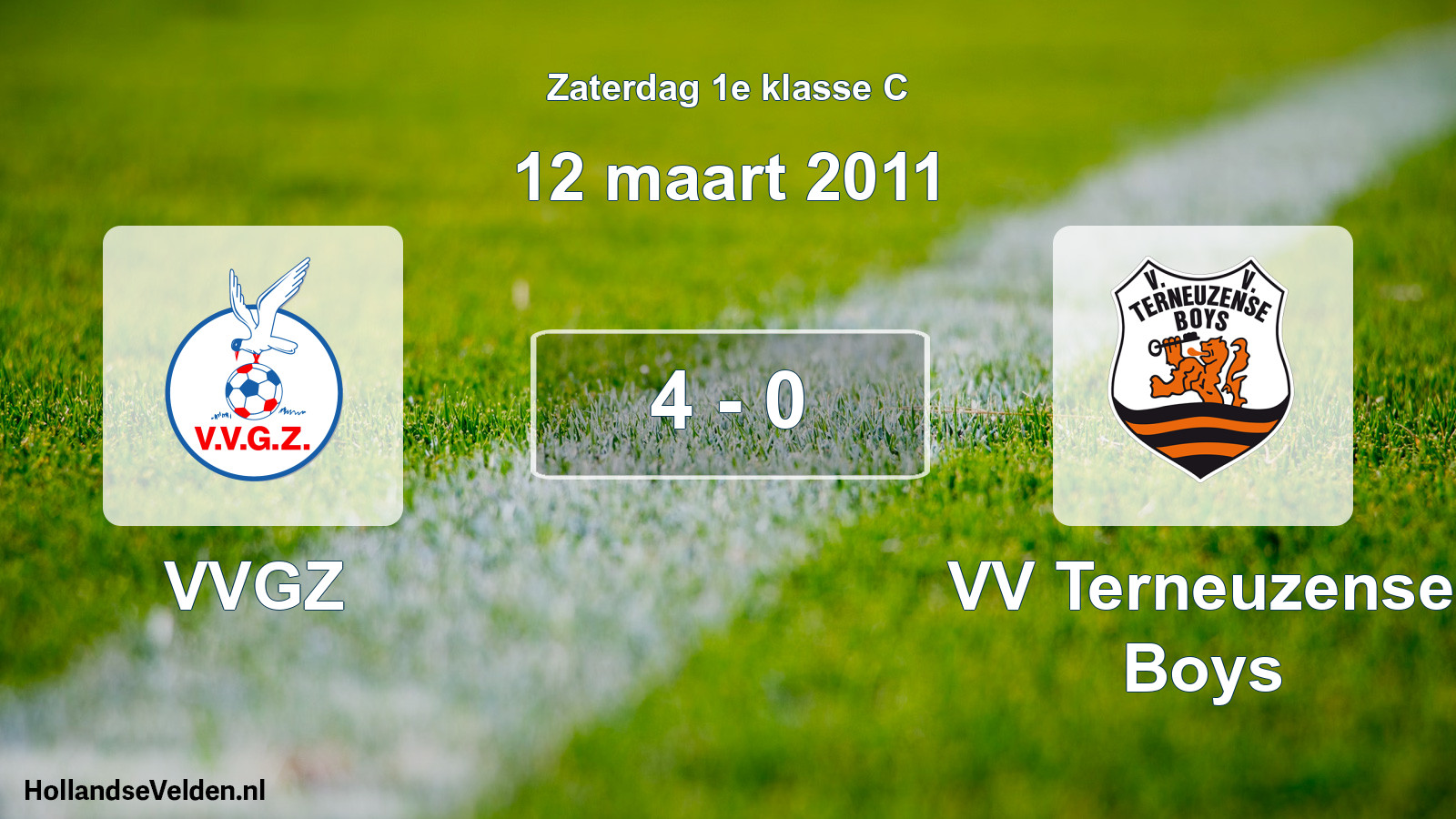 Total number of matches played: VVGZ - VV Terneuzense Boys 4 - 0 (12 March 2011)