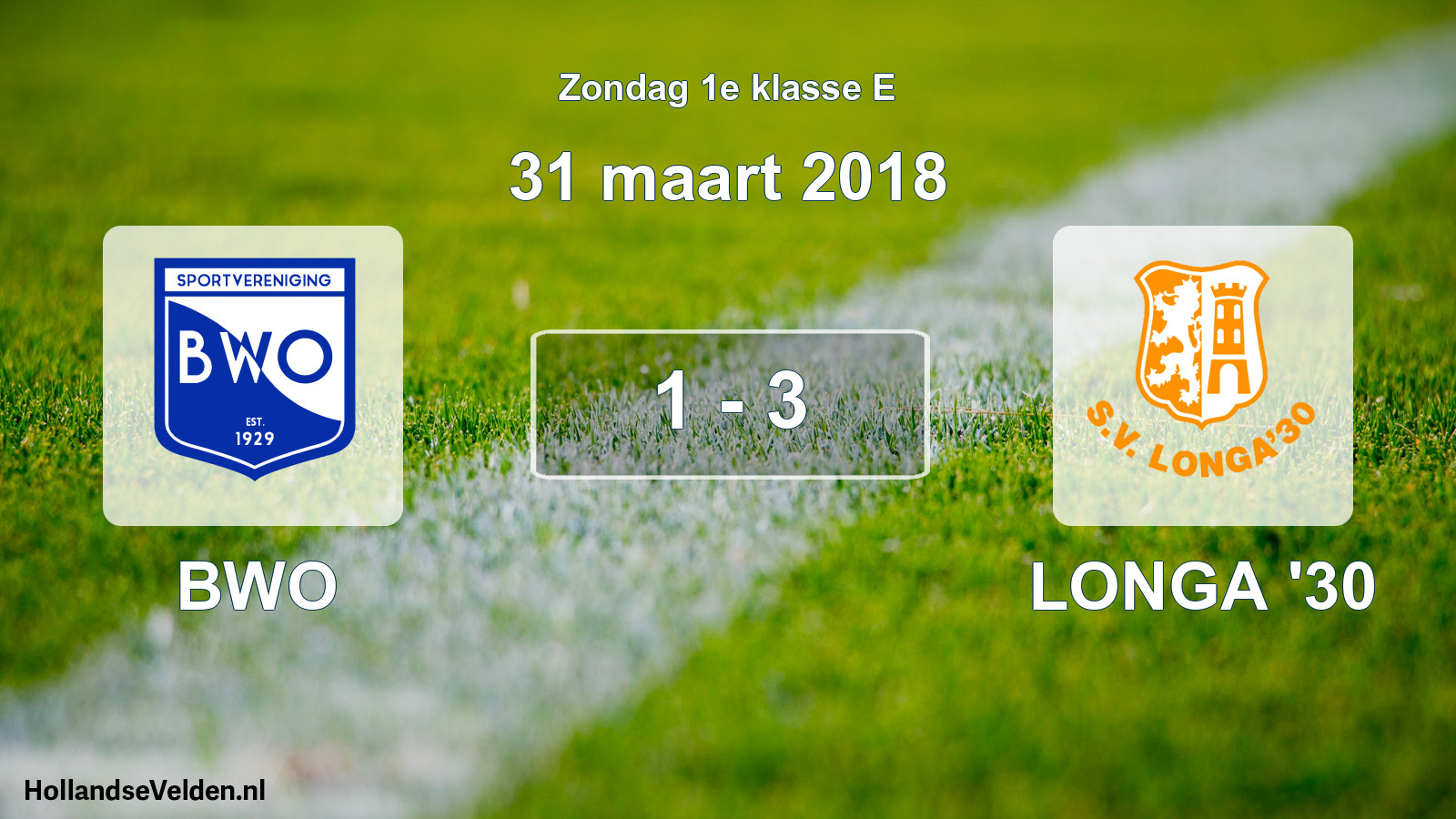 Total number of matches played: BWO - LONGA '30 1 - 3 (31 March 2018)
