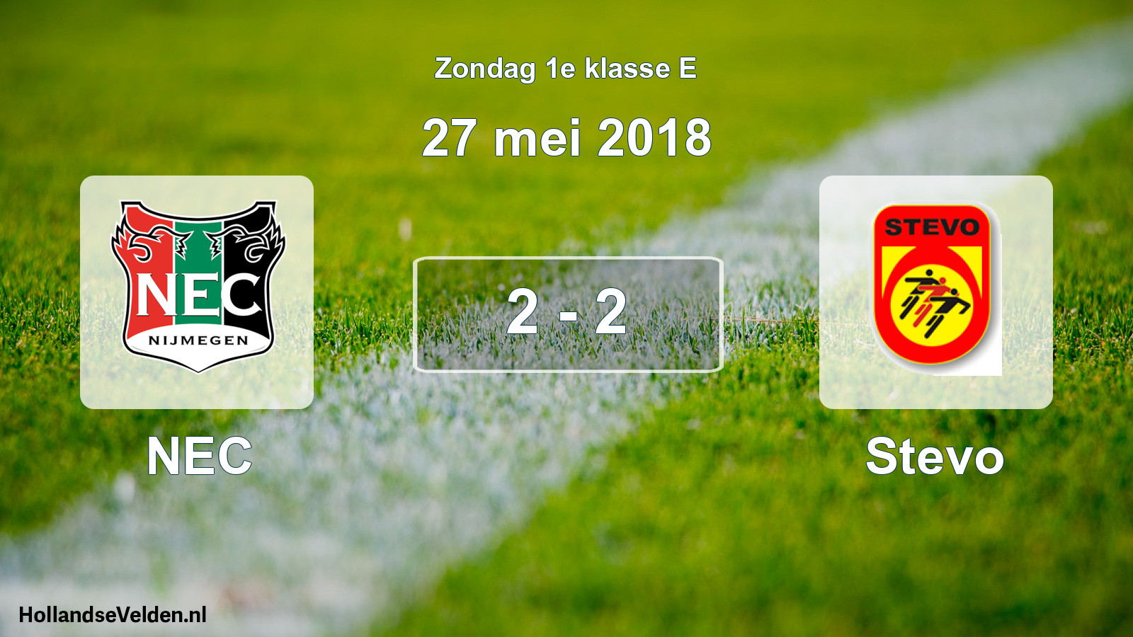 Total number of matches played: NEC - Stevo 2 - 2 (27 May 2018)