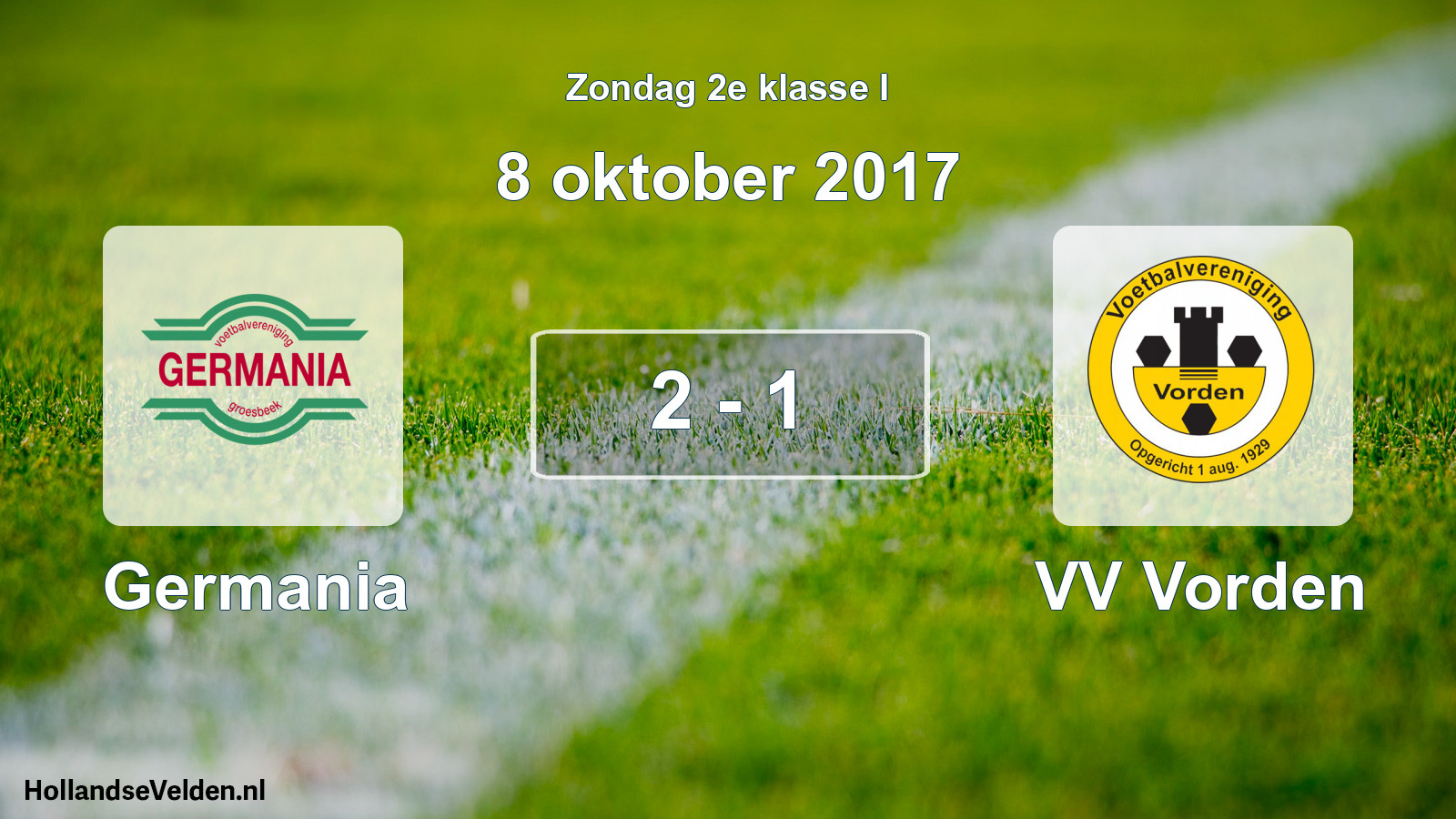 Total number of matches played: Germania - VV Vorden 2 - 1 (8 October 2017)