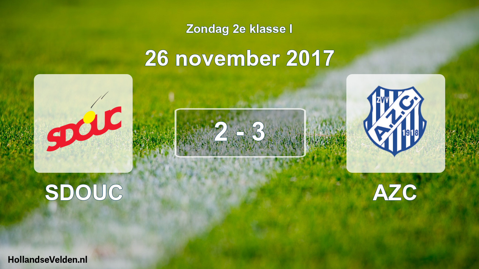 Total number of matches played: SDOUC - AZC 2 - 3 (26 November 2017)