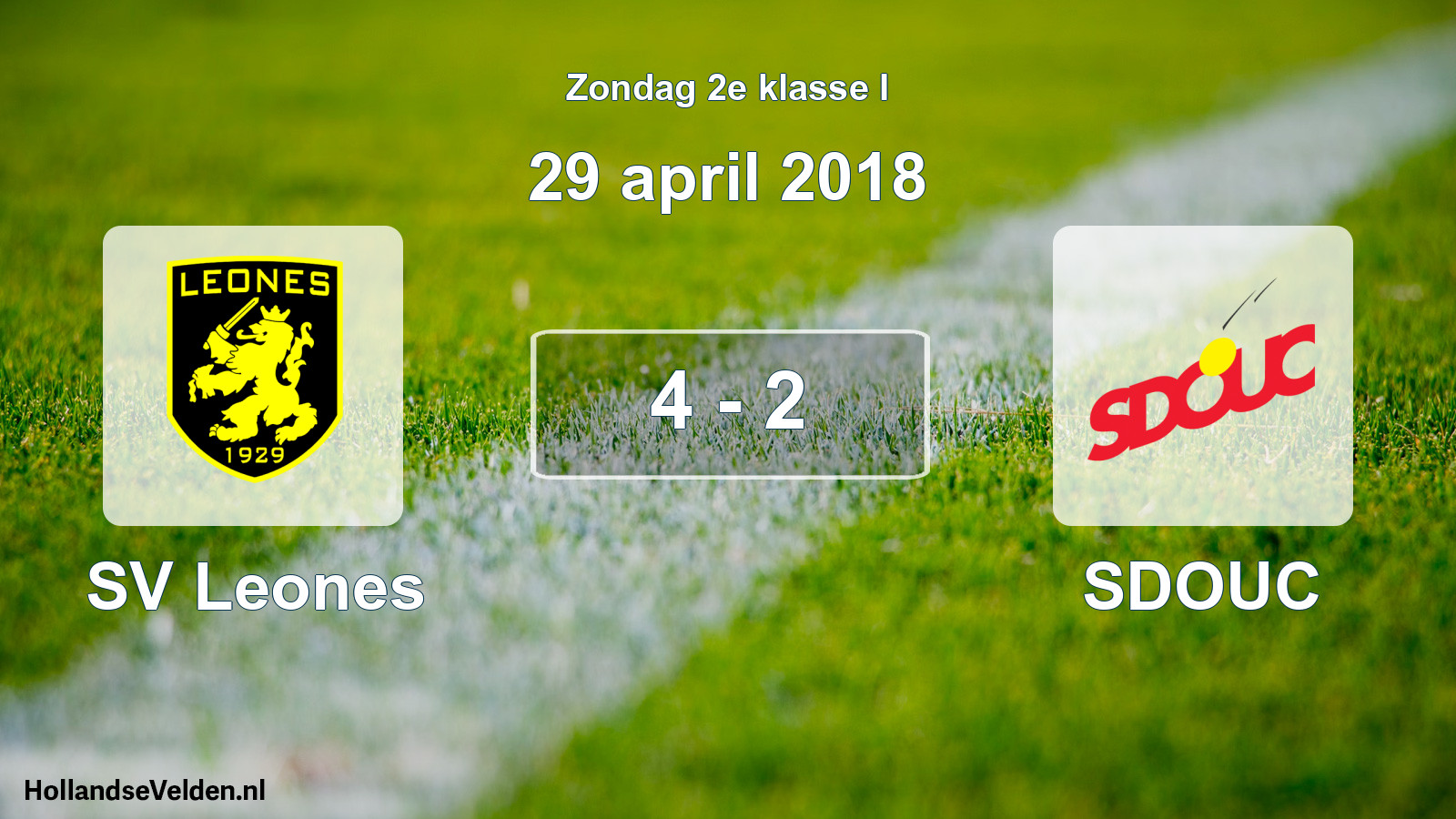Total number of matches played: SV Leones - SDOUC 4 - 2 (29 April 2018)