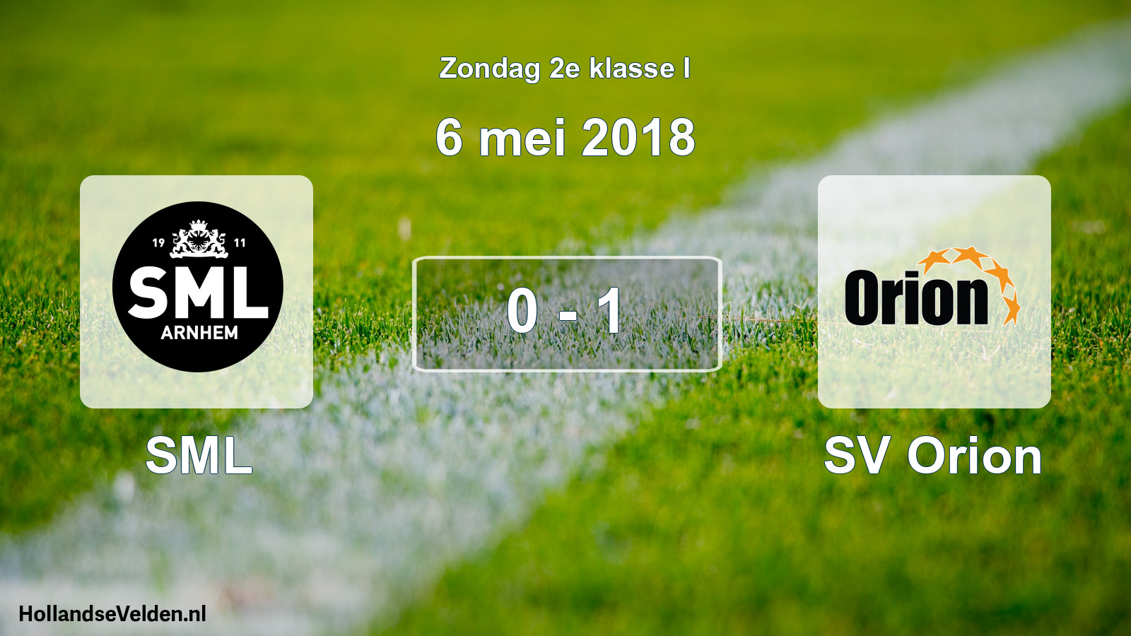 Total number of matches played: SML - SV Orion 0 - 1 (6 May 2018)