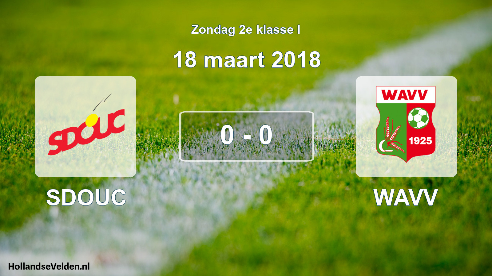 Total number of matches played: SDOUC - WAVV 0 - 0 (18 March 2018)