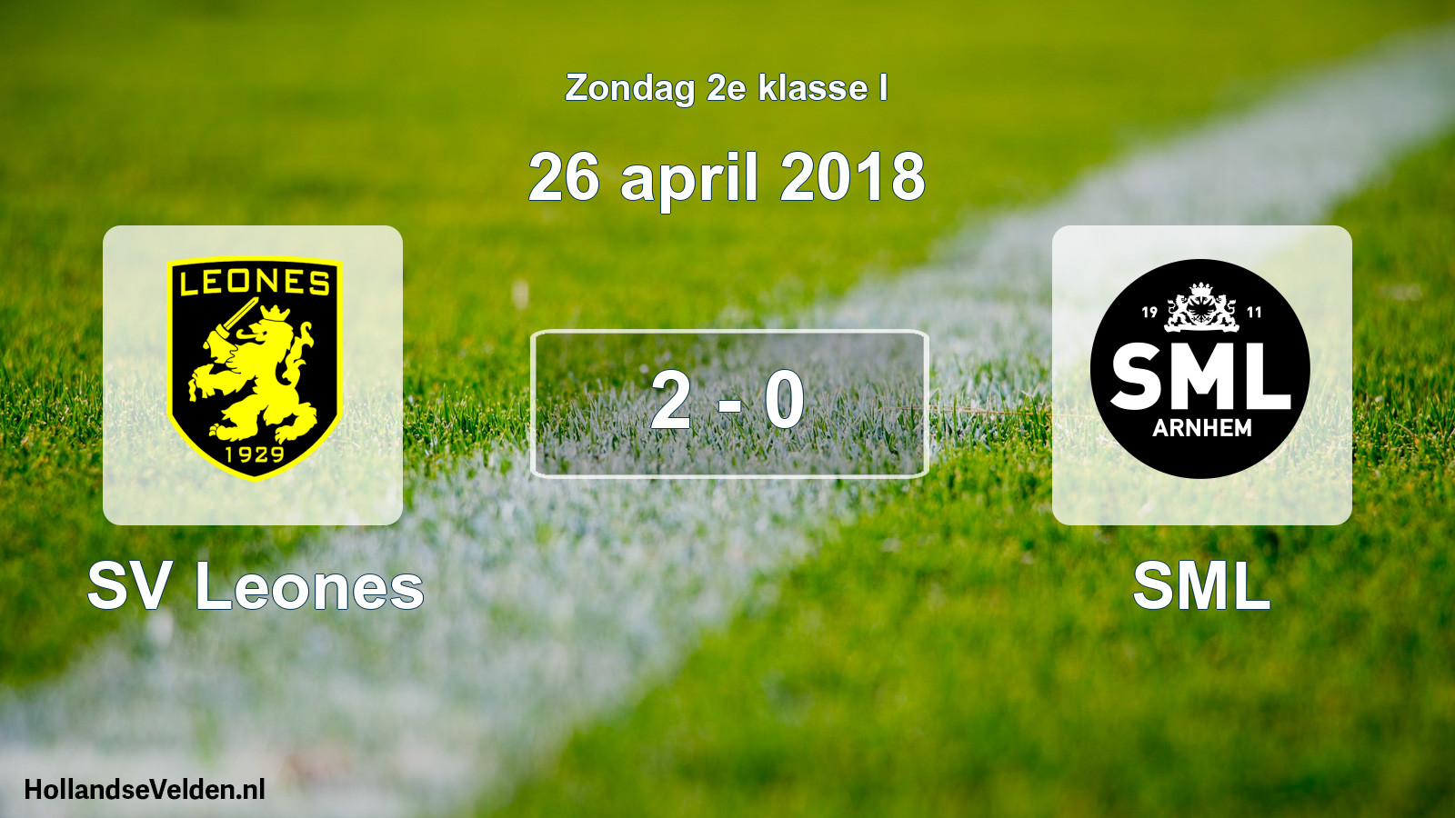 Total number of matches played: SV Leones - SML 2 - 0 (26 April 2018)