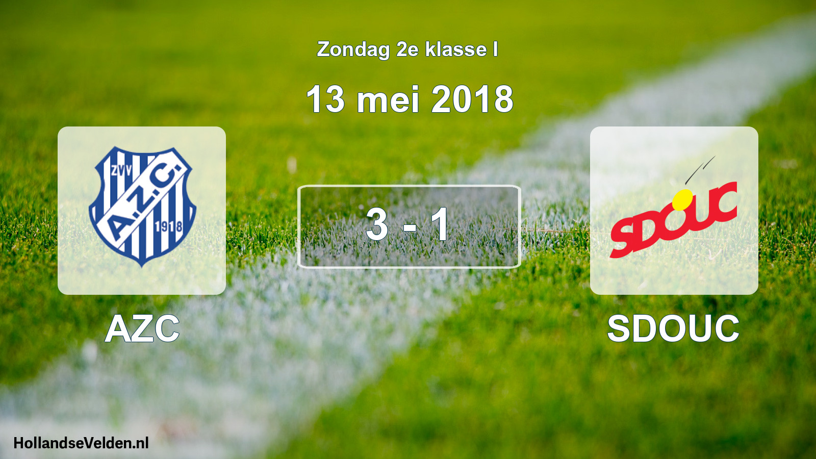 Total number of matches played: AZC - SDOUC 3 - 1 (13 May 2018)