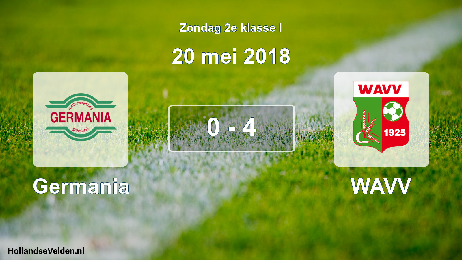 Total number of matches played: Germania - WAVV 0 - 4 (20 May 2018)