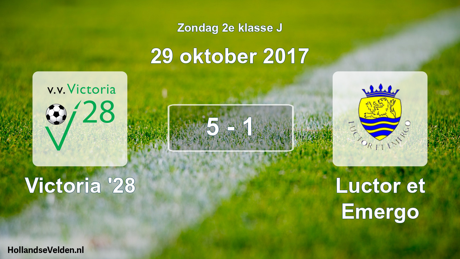 Total number of matches played: Victoria '28 - Luctor et Emergo 5 - 1 (29 October 2017)