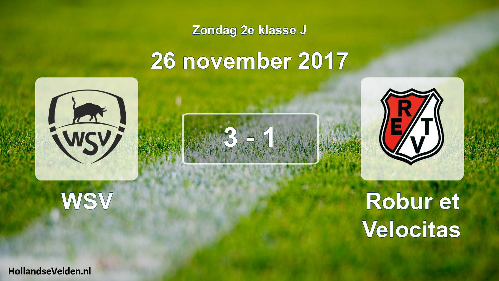 Total number of matches played: WSV - Robur et Velocitas 3 - 1 (26 November 2017)