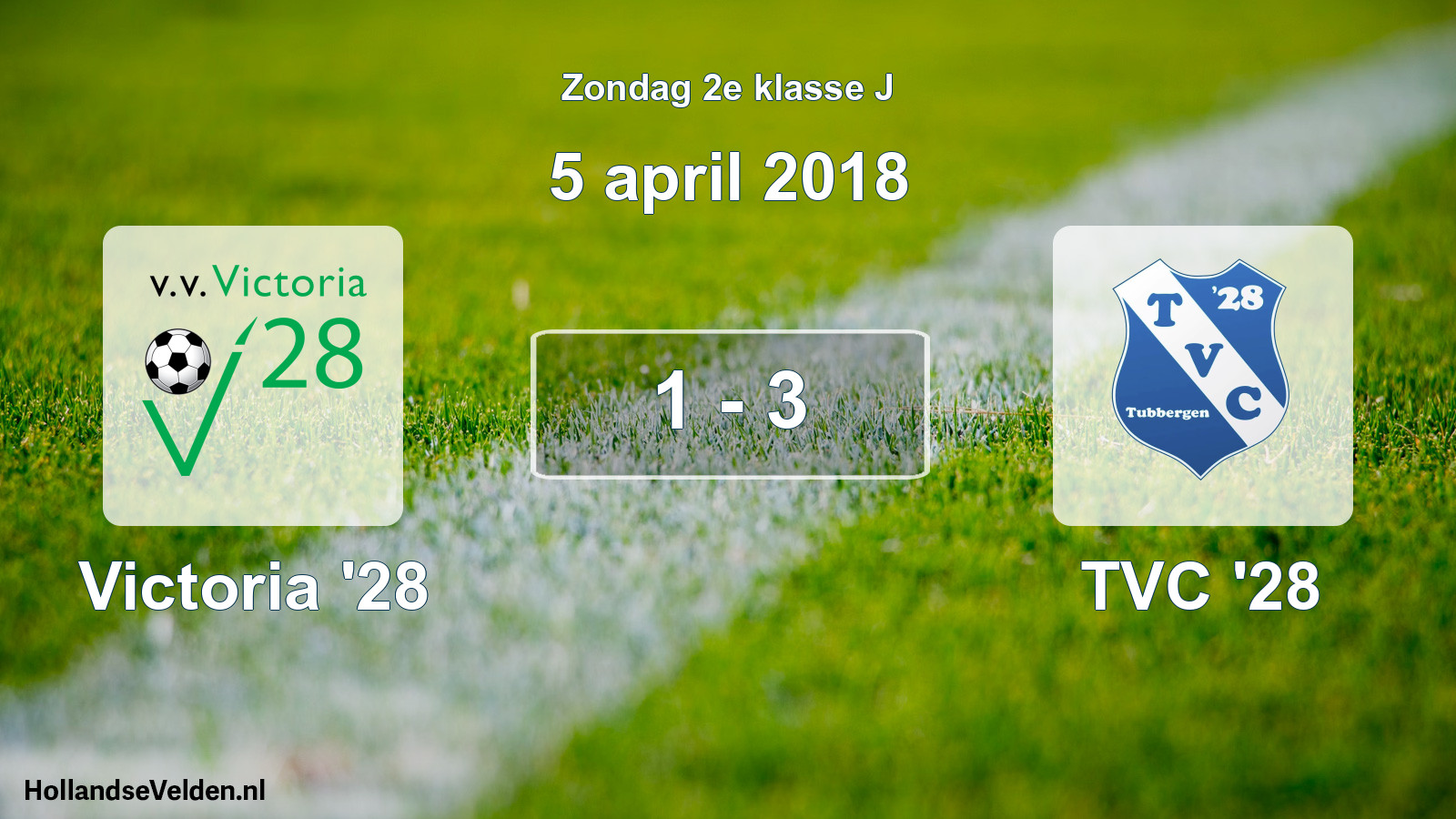 Total number of matches played: Victoria '28 - TVC '28 1 - 3 (5 April 2018)