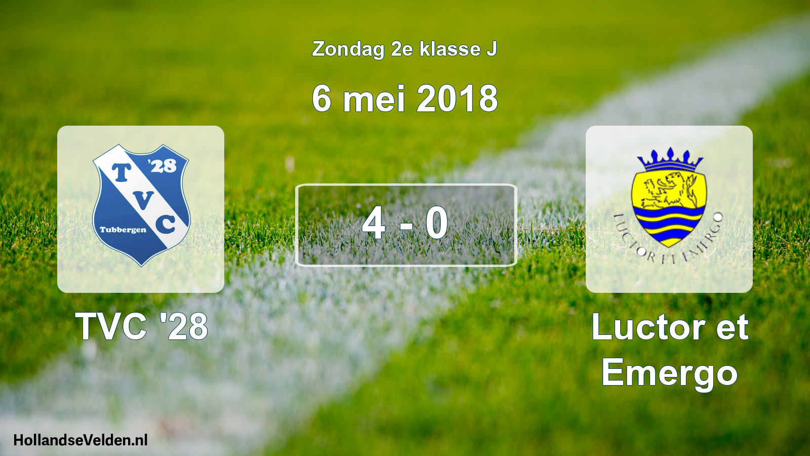 Total number of matches played: TVC '28 - Luctor et Emergo 4 - 0 (6 May 2018)