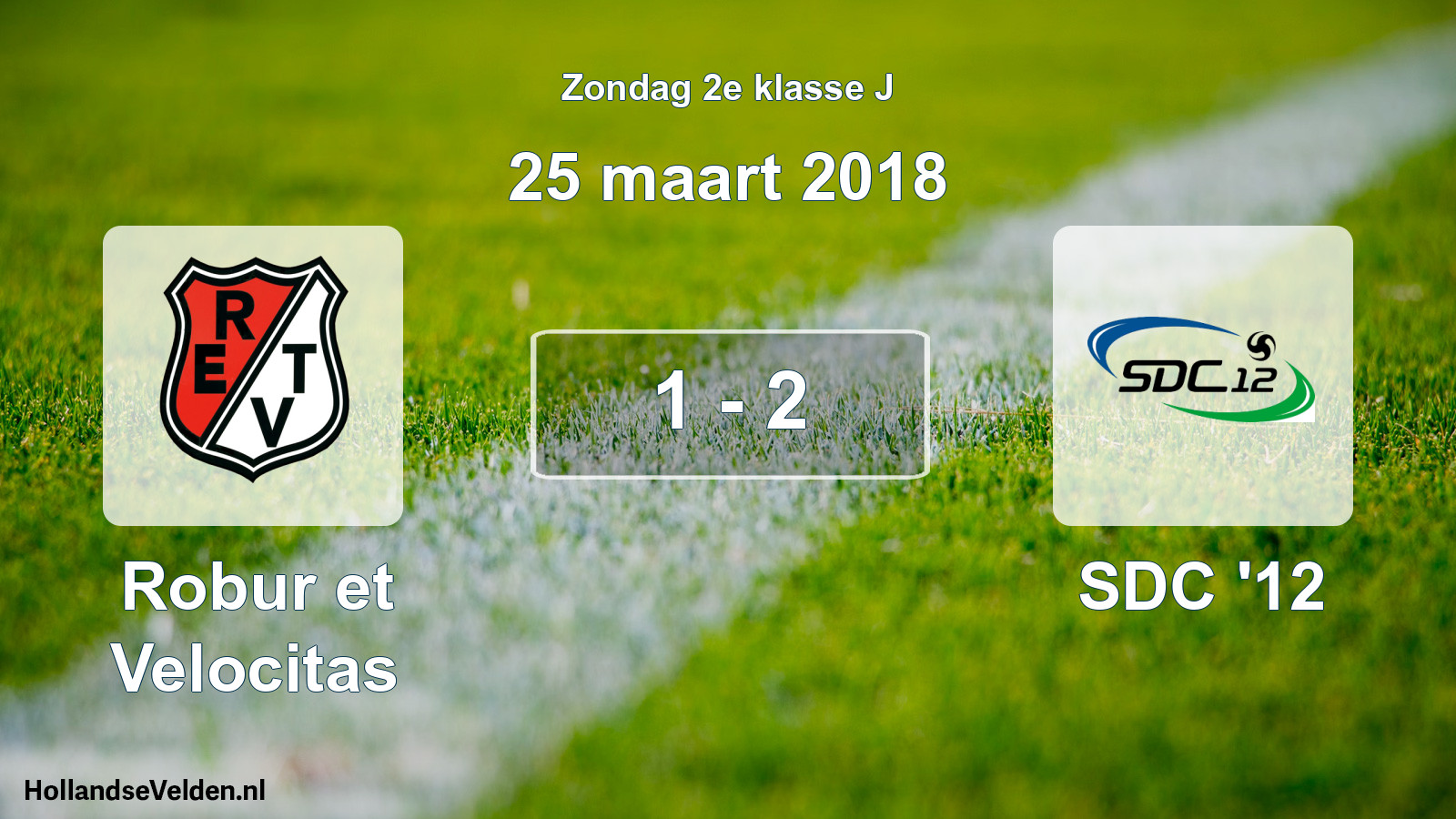 Total number of matches played: Robur et Velocitas - SDC '12 1 - 2 (25 March 2018)
