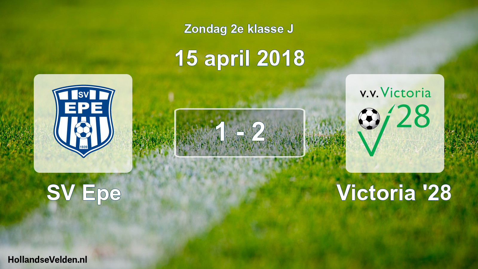 Total number of matches played: SV Epe - Victoria '28 1 - 2 (15 April 2018)