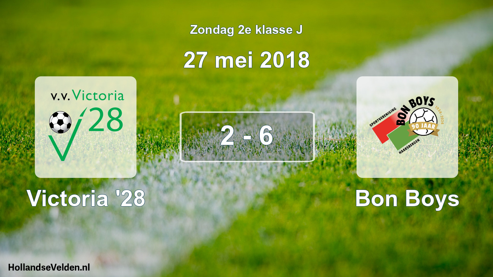 Total number of matches played: Victoria '28 - Bon Boys 2 - 6 (27 May 2018)