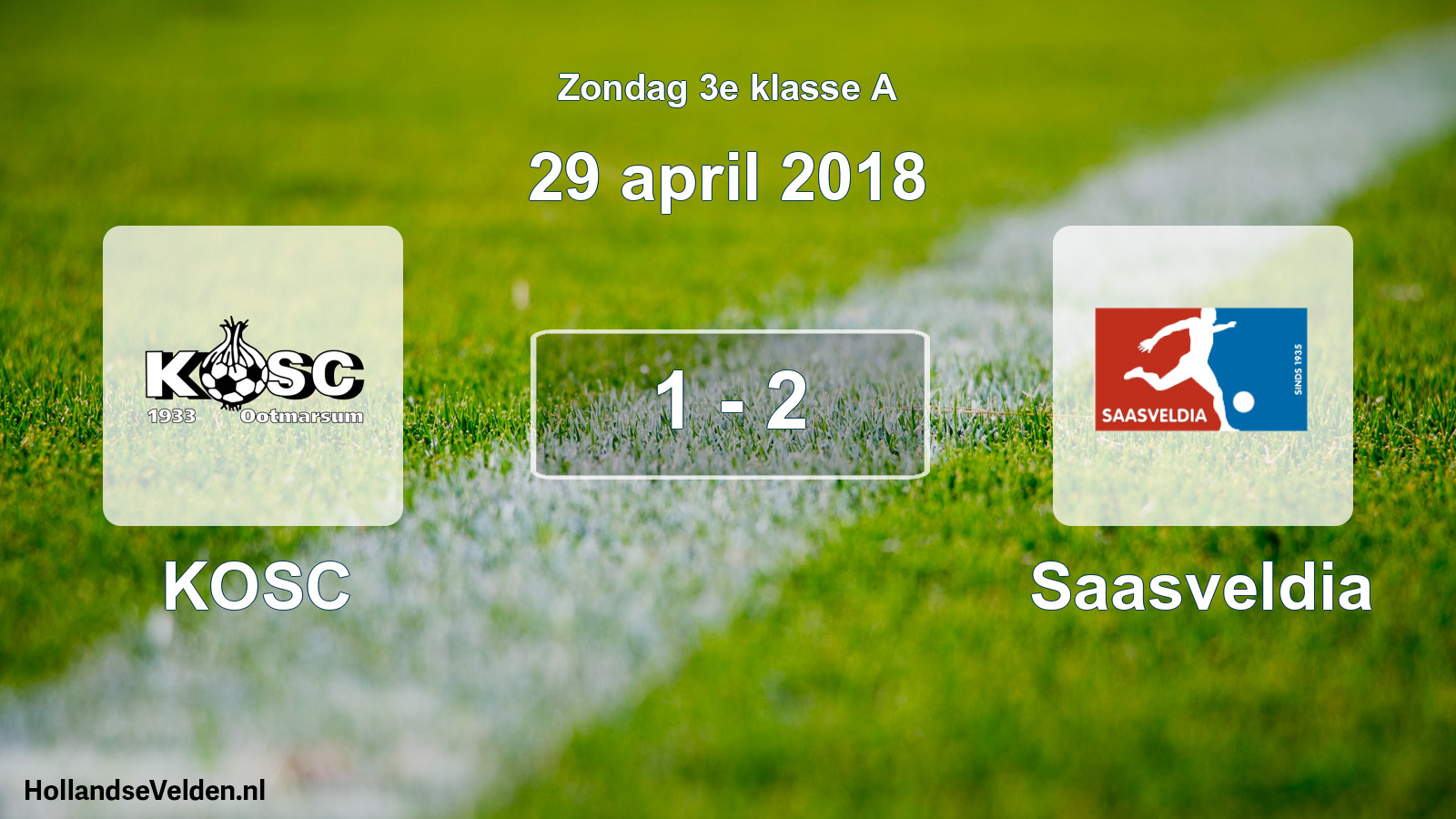 Total number of matches played: KOSC - Saasveldia 1 - 2 (29 April 2018)