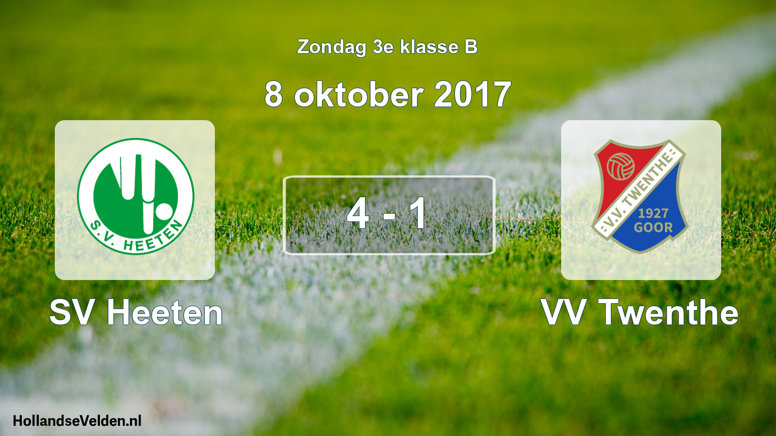 Total number of matches played: SV Heeten - VV Twenthe 4 - 1 (8 October 2017)