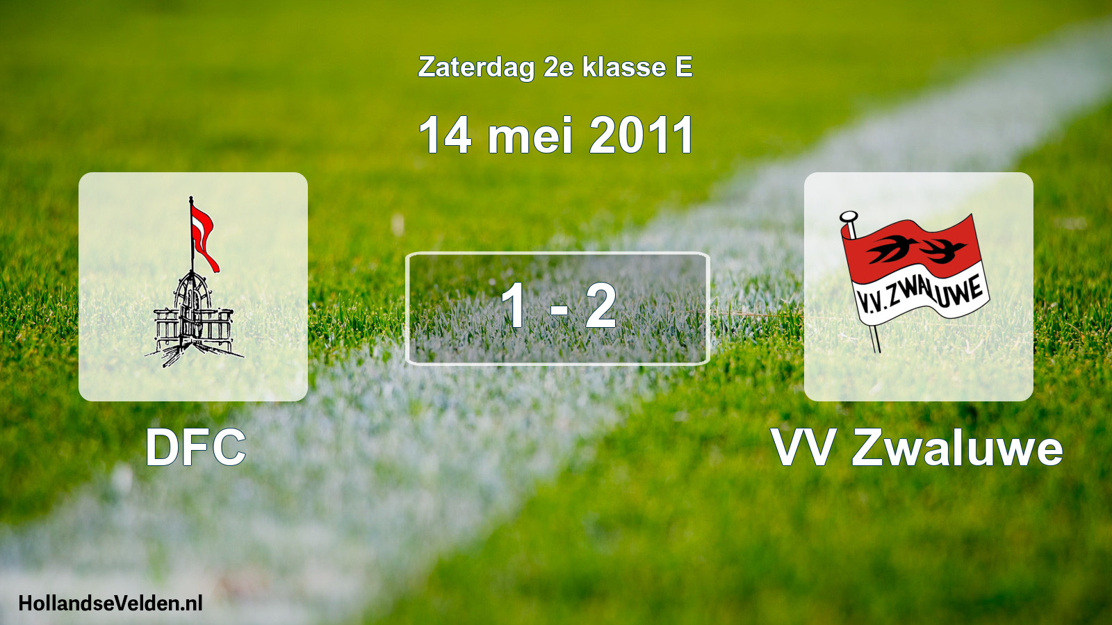 Total number of matches played: DFC - VV Zwaluwe 1 - 2 (14 May 2011)