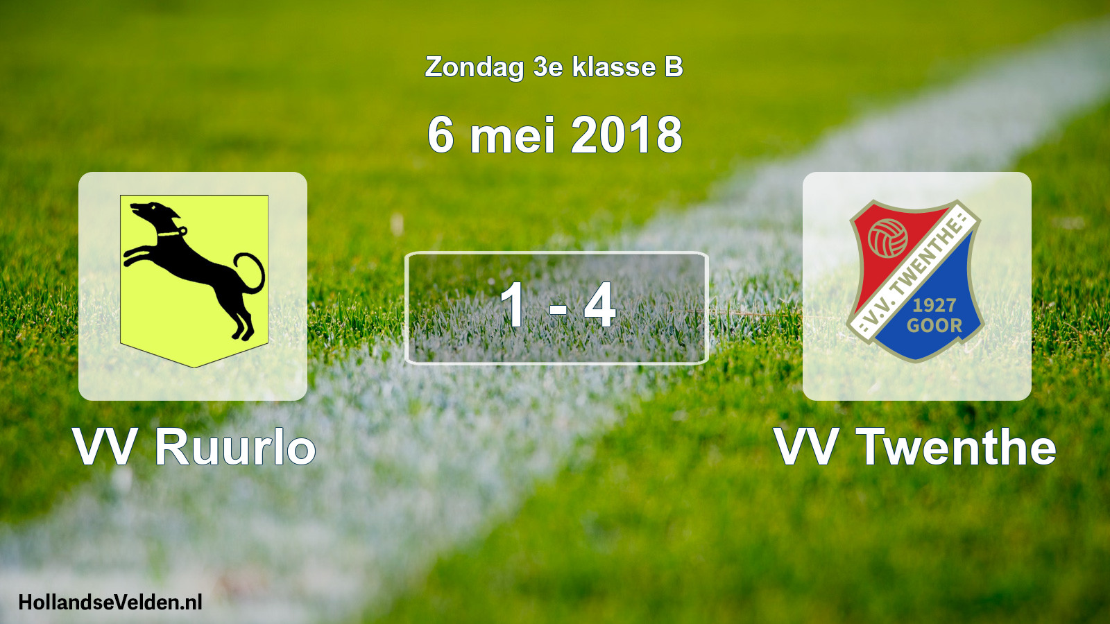 Total number of matches played: VV Ruurlo - VV Twenthe 1 - 4 (6 May 2018)