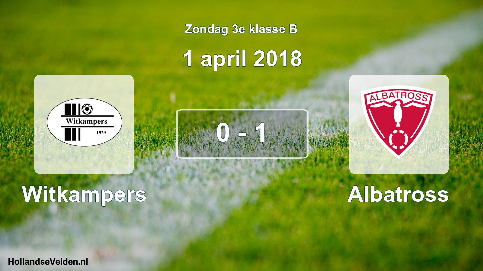 Total number of matches played: Witkampers - Albatross 0 - 1 (1 April 2018)