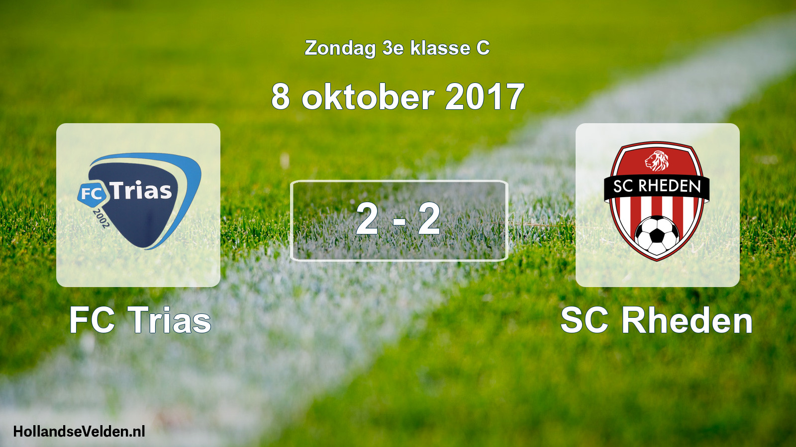 Total number of matches played: FC Trias - SC Rheden 2 - 2 (8 October 2017)