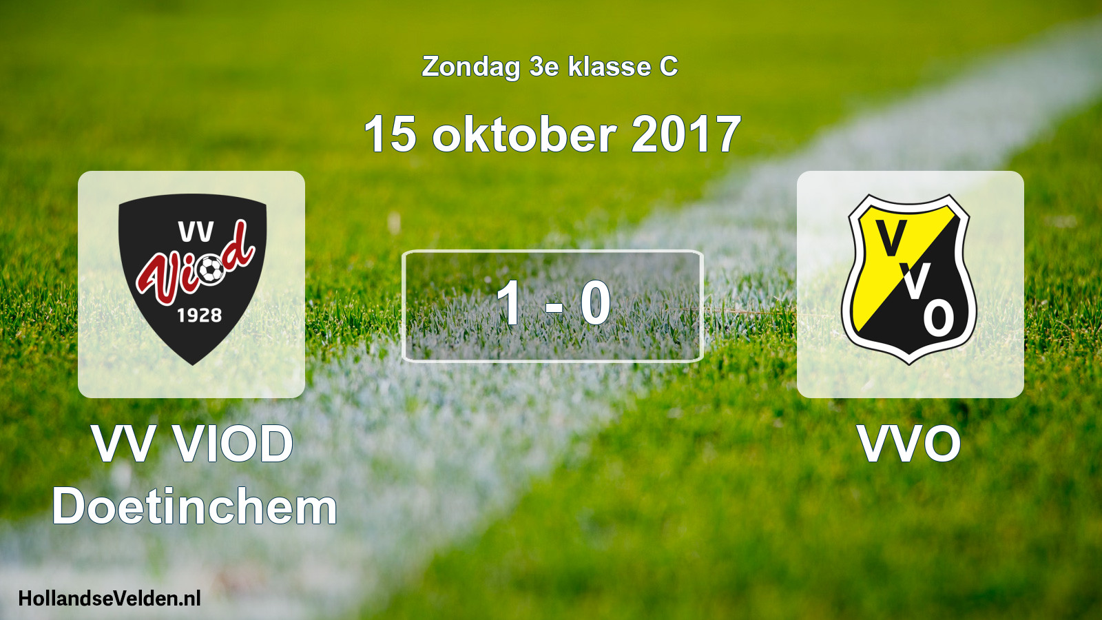 Total number of matches played: VV VIOD Doetinchem - VVO 1 - 0 (15 October 2017)